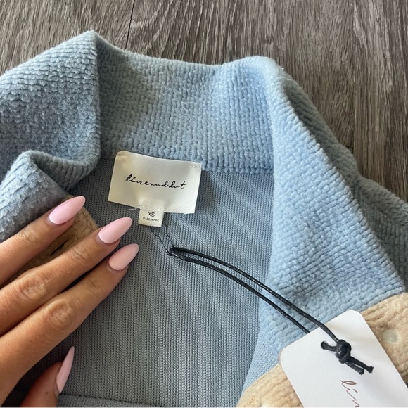 Line & Dot X Revolve Calli Contrast Fleece Jacket NWT - Picture 6 of 9